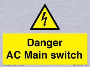 Danger AC Main switch 